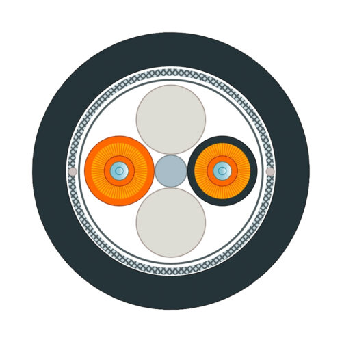 Cáp quang Ground 50/125 lắp sẵn 2×2 SC 100m Siemens