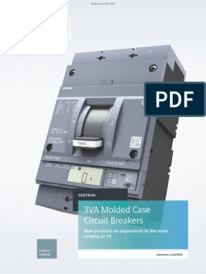 MCCB Siemens 3VA1  3-pole, Icu=70 kA,  In = 2A - 160A