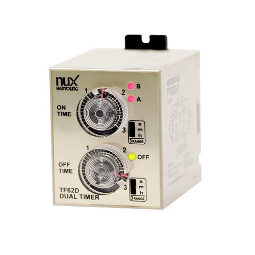 Timer analog Dual 30s/30m/30h đế 8 chân Series TF62D Hanyoung