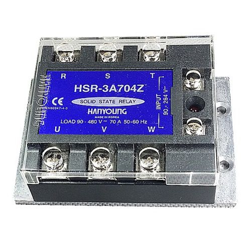 Rơ le bán dẫn 3 pha 70A HSR-3A704Z Hanyoung