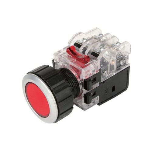 [MRX-AM1A0R] Nút nhấn nhả 30mm Đỏ 110-220V (110V, 220V) - Hanyoung