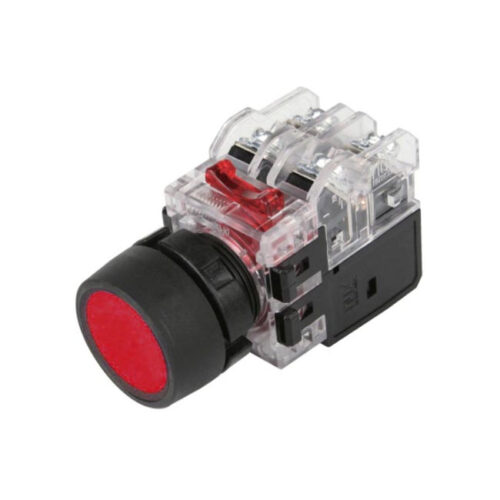 Nút nhấn nhả 22mm đèn Đỏ 380V - Hanyoung