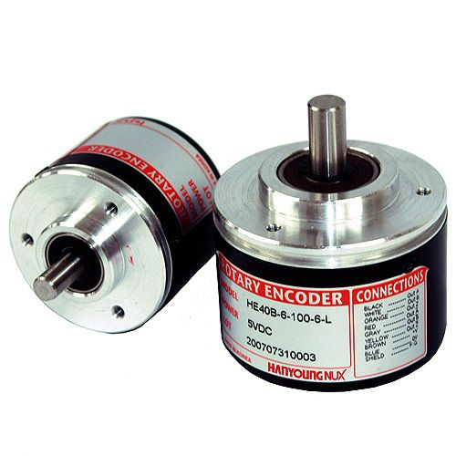 [HE50B-8-1000-3-T-24] Bộ mã hóa vòng quay 1000 P/R 12-24VDC (Encoder trục lồi - 12V, 24V - 50mm - Totem pole) - Hanyoung