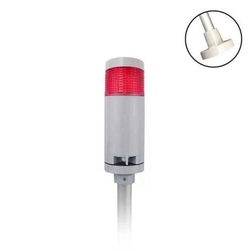 [STL060-F-C51-1-M] Đèn tín hiệu có còi 60mm 24V DC/AC màu đỏ series STL Hanyoung