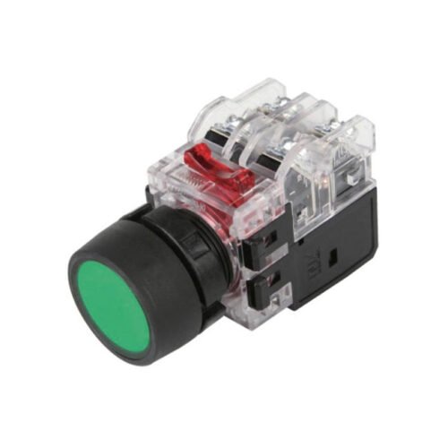 [MRX-TA1A0G] Nút nhấn giữ 22mm đèn xanh lá 110-220V tiếp điểm 1NO+1NC series MRX Hanyoung