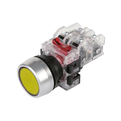 Nút nhấn giữ 22mm 1NO+1NC màu vàng series MRF Hanyoung