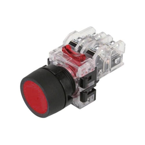 [MRF-TA2R] Nút nhấn giữ 22mm 2NO+2NC màu Đỏ series MRF Hanyoung