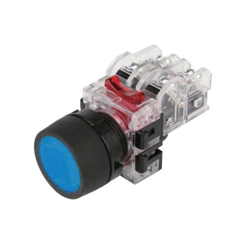[MRF-TA1A] Nút nhấn giữ 22mm 1NO+1NC màu Xanh dương series MRF Hanyoung
