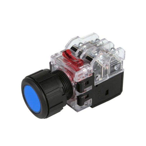 [MRX-KA1A0A] Nút nhấn giữ 25mm Xanh dương 110-220V (110V, 220V) - Hanyoung
