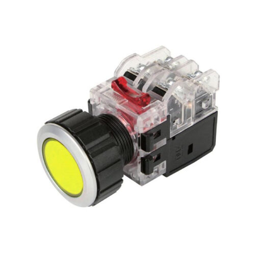 [MRX-AA1A0Y] Nút nhấn giữ 30mm Vàng 110-220V (110V, 220V) - Hanyoung