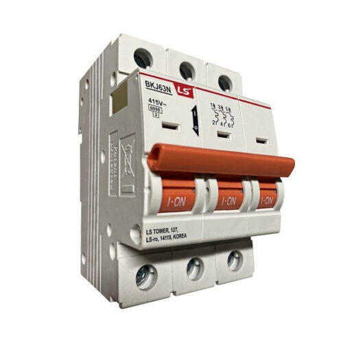 [BKJ63N-3P-6A] Cầu dao tự động MCB 3P 6A 6kA LS BKJ63N