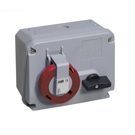 [2CMA167721R1000] Ổ cắm + khóa liên động ngang 63A 363MHS6 ABB