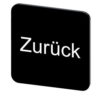 – Tấm nhãn ghi chữ “Zurück” 22x22mm Siemens