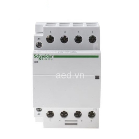 [A9C20868] Contactor iCT Schneider A9C20868 63A 4P 220V 50Hz 2NO+2NC