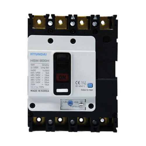 HGM800H-F 4P 700A – Aptomat khối (MCCB) 4P 700A 85kA 800AF 50/60Hz Hyundai