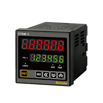 Bộ đếm 6 số 72x72mm, điện áp 110V/220V, series CT Autonics