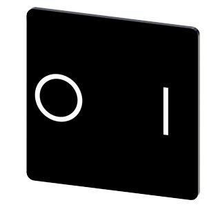 – Tấm dán nhãn 27×27 ký hiệu O I nền đen Siemens