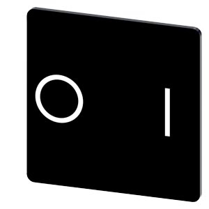 Tấm dán nhãn 27x27mm ký hiệu O/I nền đen Siemens