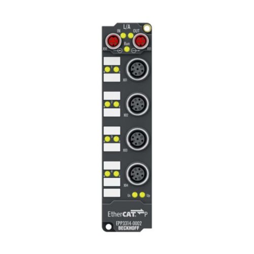 EtherCAT P Box, 4-channel analog input, temperature, thermocouple, 16 bit, M12 - Beckhoff