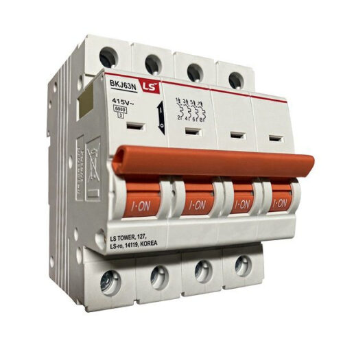 [BKJ63N-4P-25A] Cầu dao tự động MCB BKJ63N 4P 25A 6kA LS