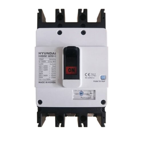 HGM125H-F 3P 16A – Aptomat khối (MCCB) 3P 16A 38kA 125AF 50/60Hz Hyundai