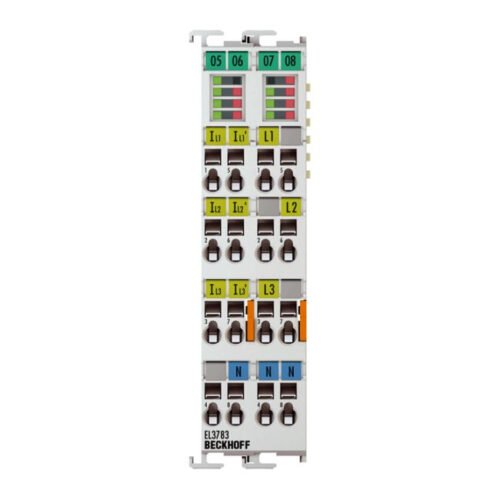 EtherCAT Terminal, 3-channel analog input, multi-function, 690 V AC, 1/5 A, 16 bit, 20 ksps, electrically isolated, oversampling - Beckhoff
