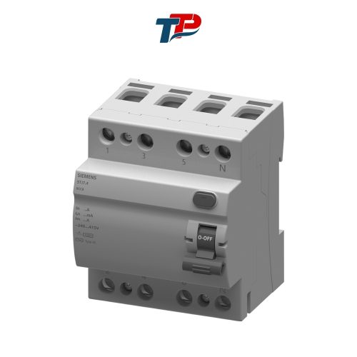 Cầu dao chống rò RCCB 4P 415VAC 300mA 25A Siemens