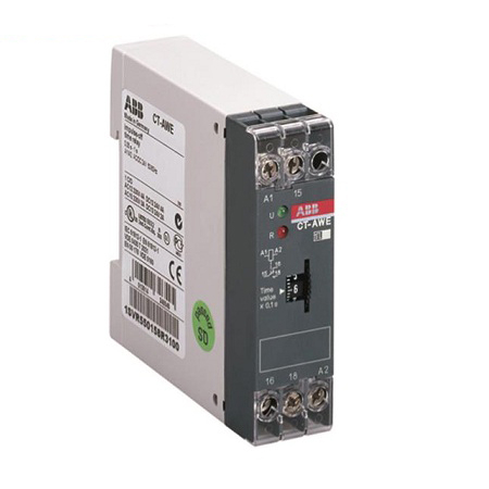 Rơ le thời gian 3-300s, điện áp 24V AC/DC, series CT-AWE - ABB