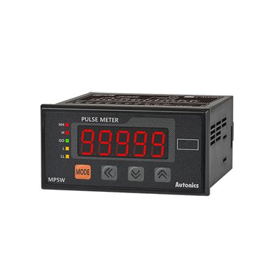[MP5W-22] Đồng hồ đo xung 96x48mm (5 ngõ ra NPN collector hở + BCD động - 24V) - Autonics