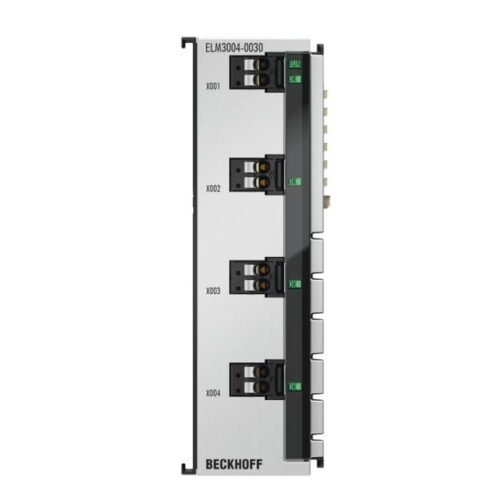 EtherCAT Terminal, 4-channel analog input, voltage, ±30 V…±20 mV, 24 bit, 10 ksps, externally calibrated - Beckhoff