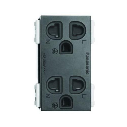 [WEG15829B-G] – Ổ cắm đôi 3 chấu có màn che dòng Gen-X Panasonic